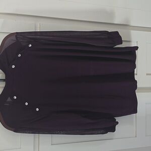 Elegant Purple Women's Blouse